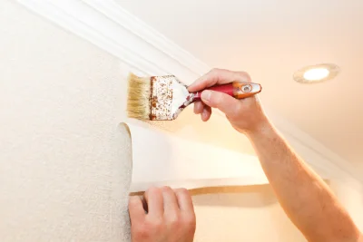Pose de papier peint à la Haie-Fouassière — revêtements muraux et toiles de verre